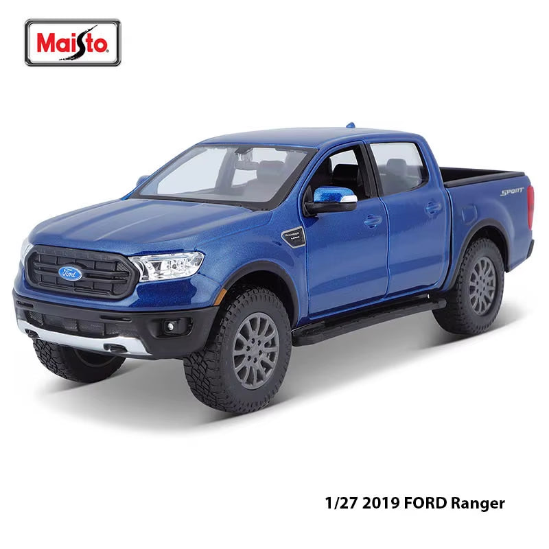 1:27 Ford Ranger Orange Super Duty Car Model Die-Casting Static Precision Model Collection Gift Toy Tide Play