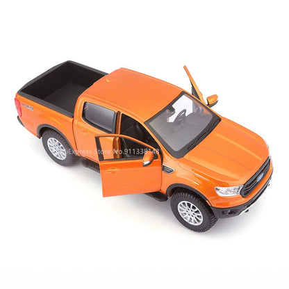 1:27 Ford Ranger Orange Super Duty Car Model Die-Casting Static Precision Model Collection Gift Toy Tide Play